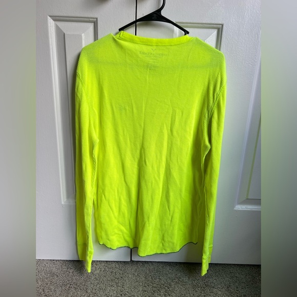 American Eagle Outfitters Bright Yellow Classic Fit Shirt - Picture 2 of 6